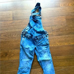 Maternity Denim Overalls with Washwell